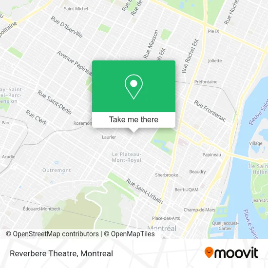 Reverbere Theatre map