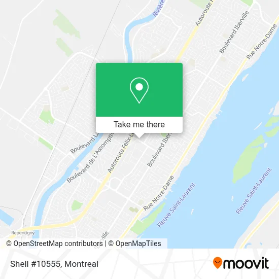 Shell #10555 map