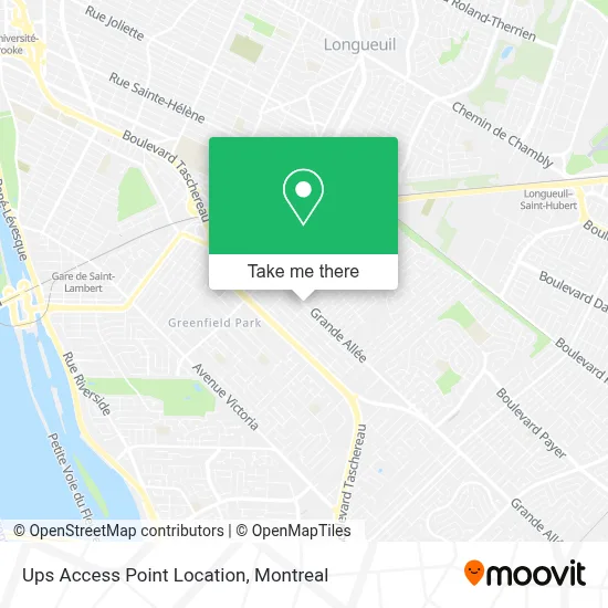 Ups Access Point Location map