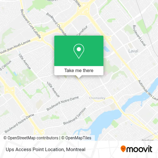 Ups Access Point Location map