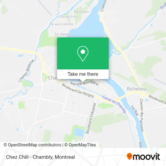 Chez Chili - Chambly map