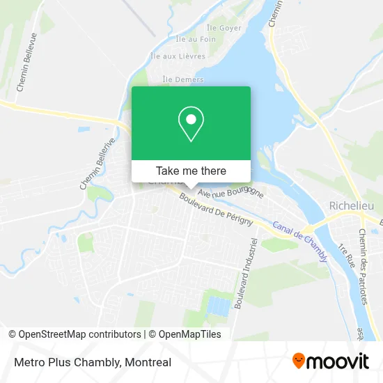 Metro Plus Chambly map