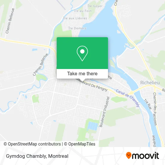 Gymdog Chambly map