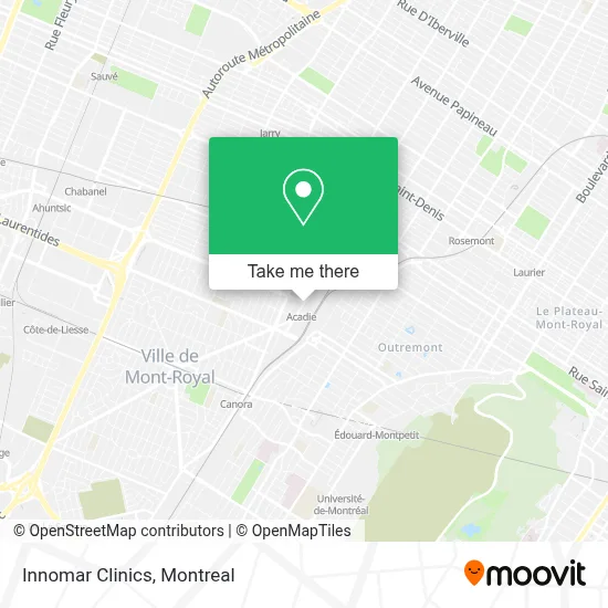 Innomar Clinics map