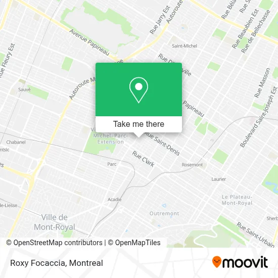 Roxy Focaccia map