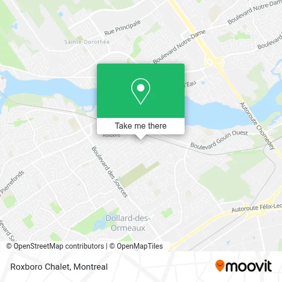 Roxboro Chalet map