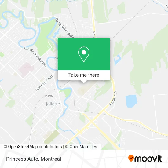 Princess Auto map