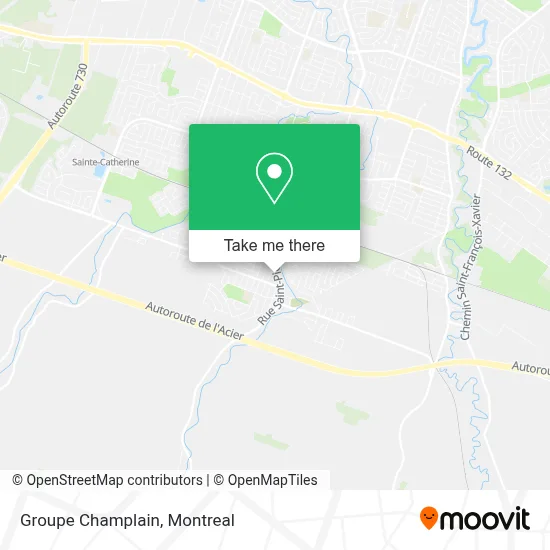 Groupe Champlain map