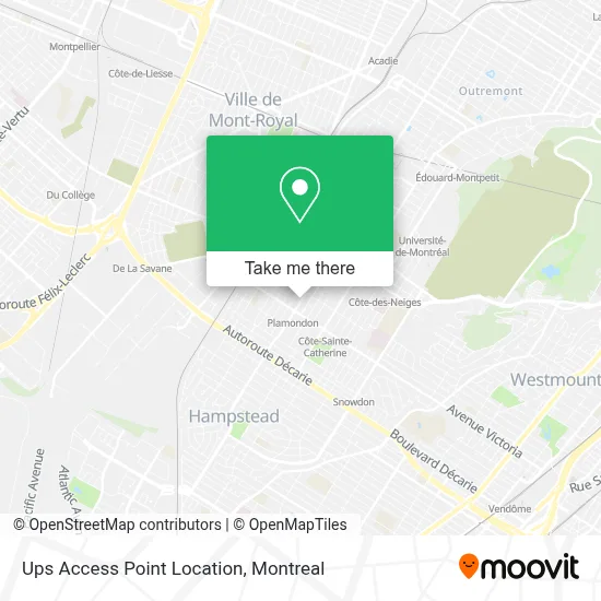 Ups Access Point Location map
