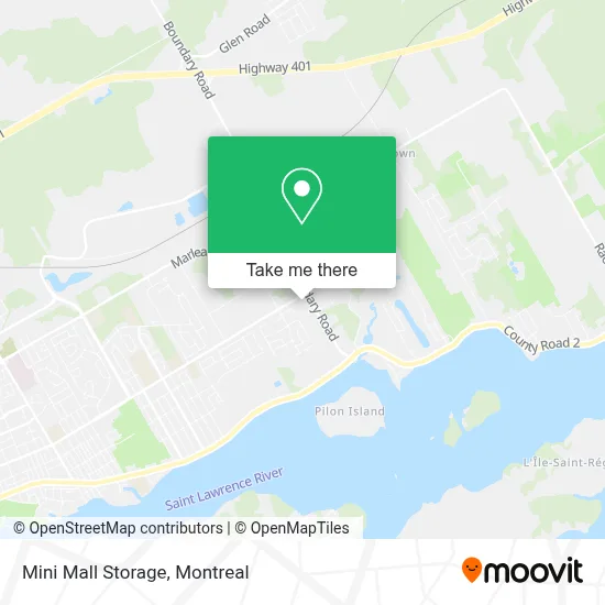 Mini Mall Storage map