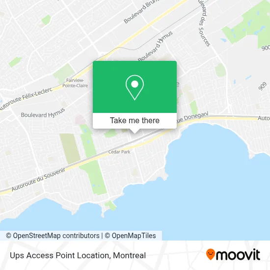 Ups Access Point Location map