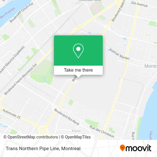 Trans Northern Pipe Line map