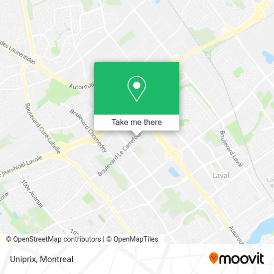 Uniprix map