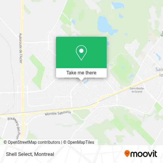 Shell Select map