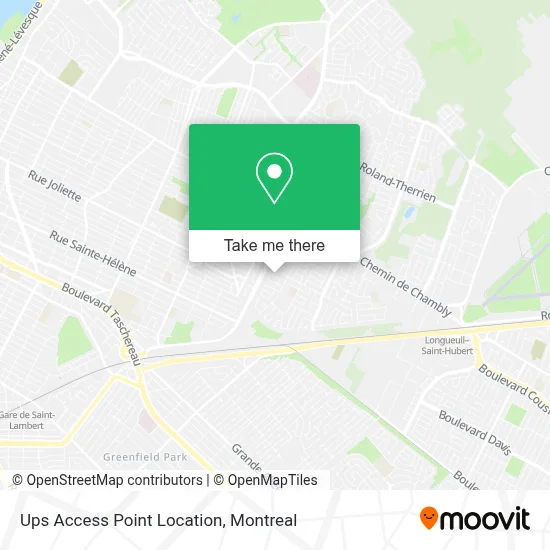 Ups Access Point Location map