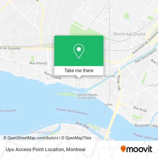 Ups Access Point Location map