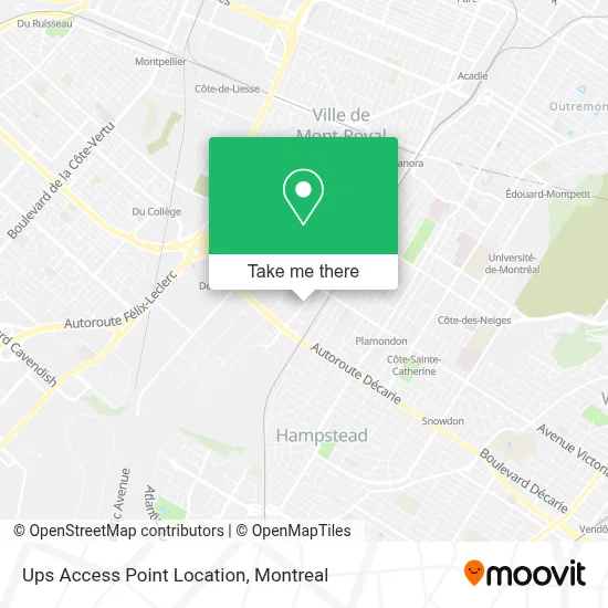 Ups Access Point Location map