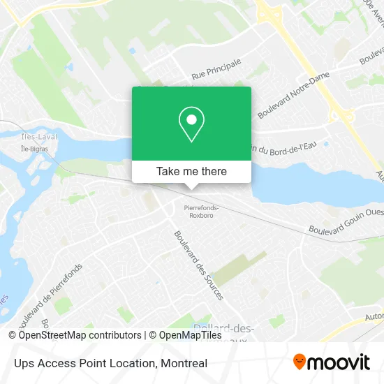 Ups Access Point Location map