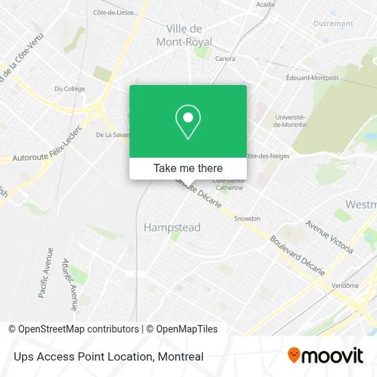 Ups Access Point Location map