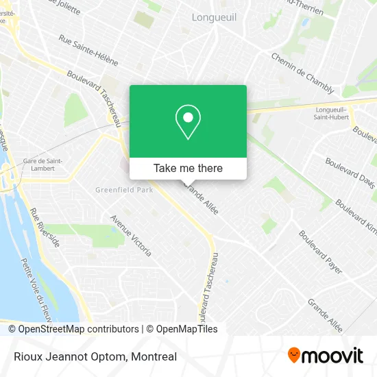 Rioux Jeannot Optom map