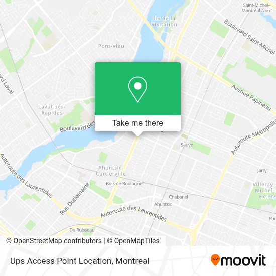 Ups Access Point Location map
