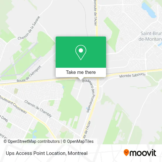 Ups Access Point Location map