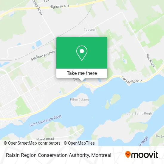 Raisin Region Conservation Authority map