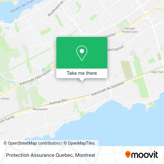 Protection Assurance Quebec map