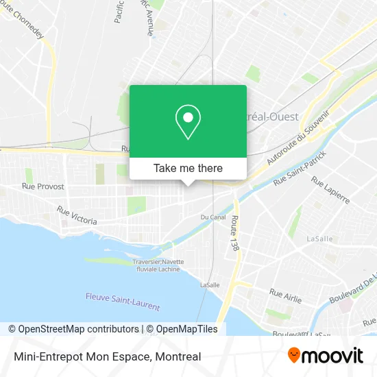 Mini-Entrepot Mon Espace map