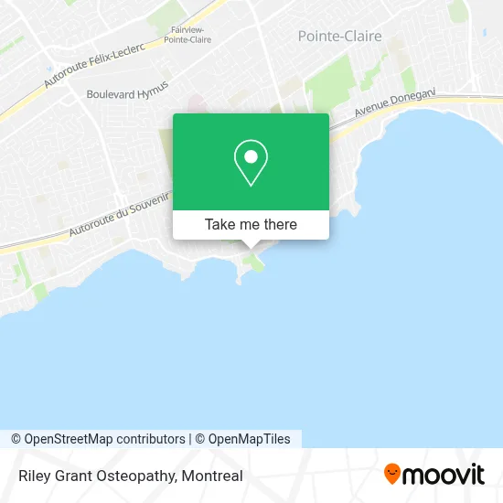 Riley Grant Osteopathy map