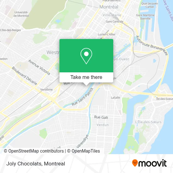 Joly Chocolats map