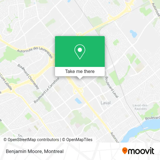 Benjamin Moore map