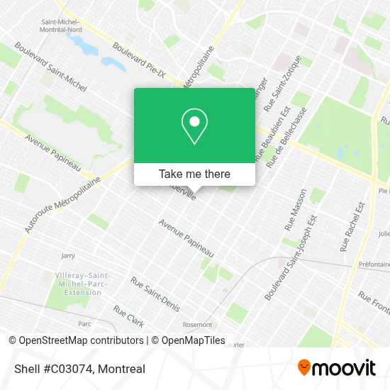 Shell #C03074 map