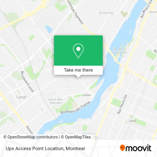 Ups Access Point Location map