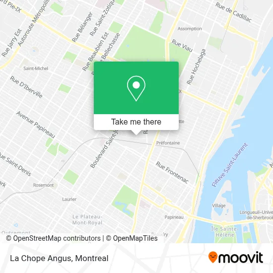 La Chope Angus map