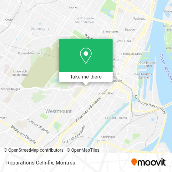 Réparations Cellnfix map