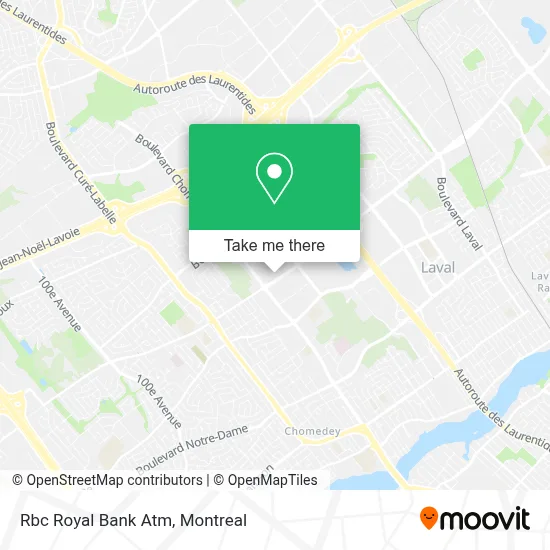 Rbc Royal Bank Atm map