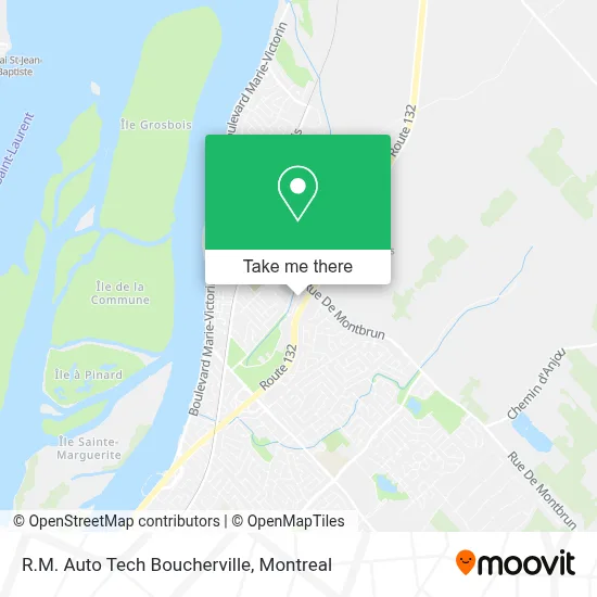 R.M. Auto Tech Boucherville map