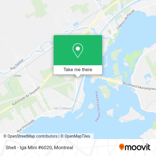Shell - Iga Mini #6020 map