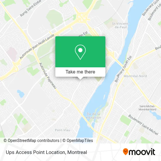 Ups Access Point Location map