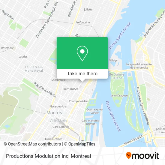 Productions Modulation Inc map