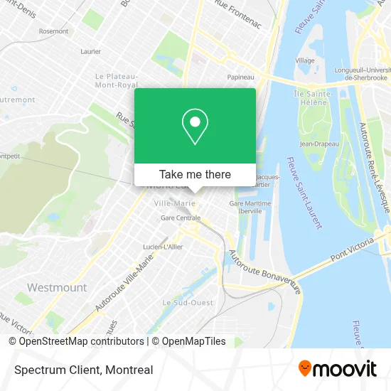 Spectrum Client map