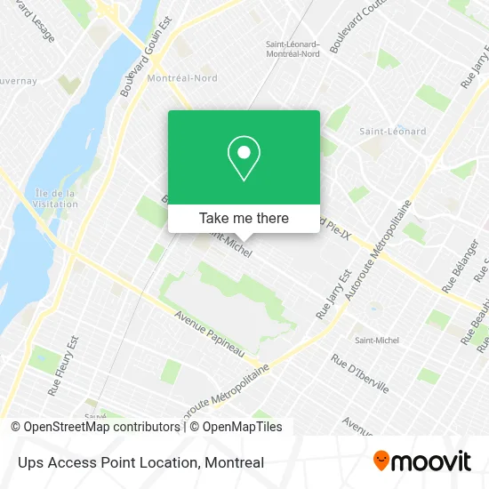 Ups Access Point Location map