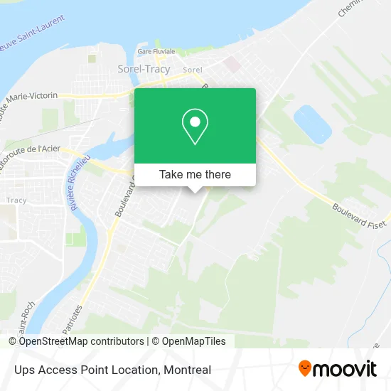 Ups Access Point Location map