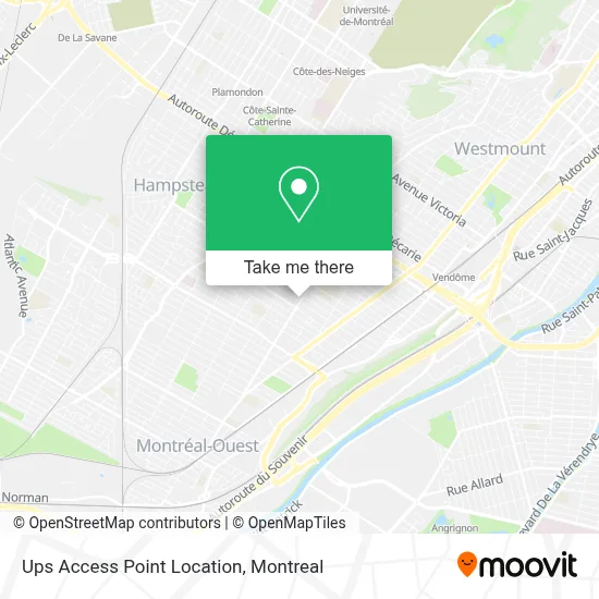 Ups Access Point Location map
