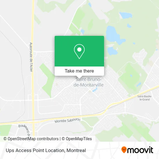 Ups Access Point Location map