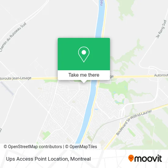 Ups Access Point Location map
