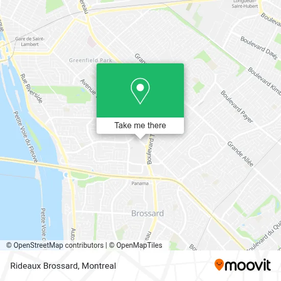 Rideaux Brossard map