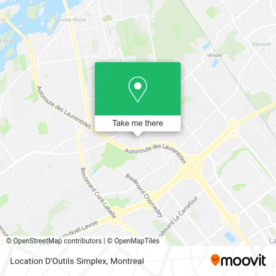 Location D'Outils Simplex map