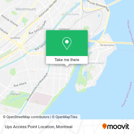 Ups Access Point Location map